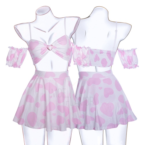 Soft Spring Cow Set - Pink / XS/S