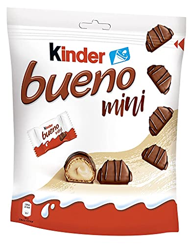 Mondelez International Hazelnut Chocolate Bars (Pack of 2), 3.8 ounces | Kinder Bueno Mini | Germany | Milk