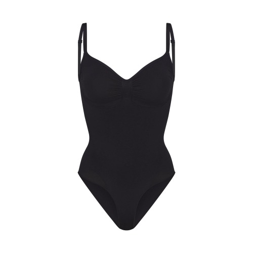 SEAMLESS SCULPT BRIEF BODYSUIT | ONYX