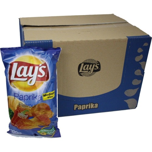 Lays chips paprika 12 x 120 g kartong