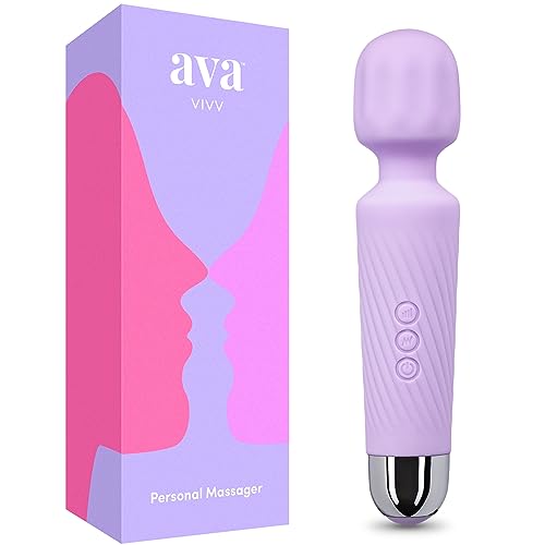Ava Vibrator Wand Sex Toys [Clit Stimulator Vibrators] Vibrator for Woman | Sex Toy | Gifts for Women | 20 Patterns & 8 Speeds of Pleasure | Quiet & Small | Adult Sex Toys -Standard - Purple - Standard - Purple