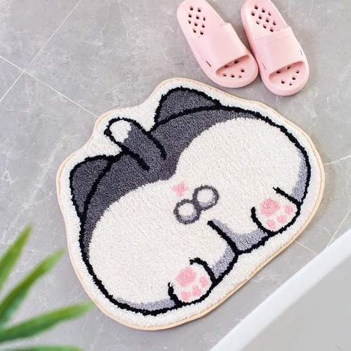 Mewaii® Kawaii Shiba Inu Butt Bum Non-Slip Fluffy Mats