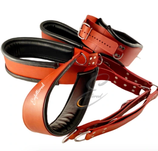 Enfettered Padded Leather Suspension Sit Sling