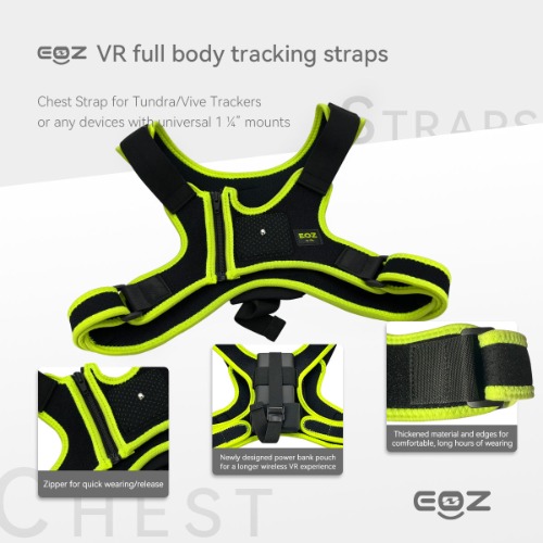 1. EOZ VR Straps for full body tracking | Chest V2 with Back Pouch