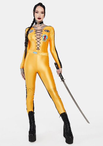 Black Mamba Assassin Costume | Medium