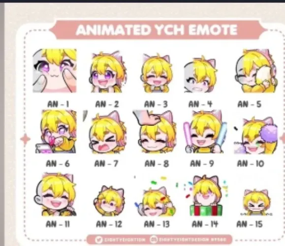 x1 Emote animado de Eighty Eight