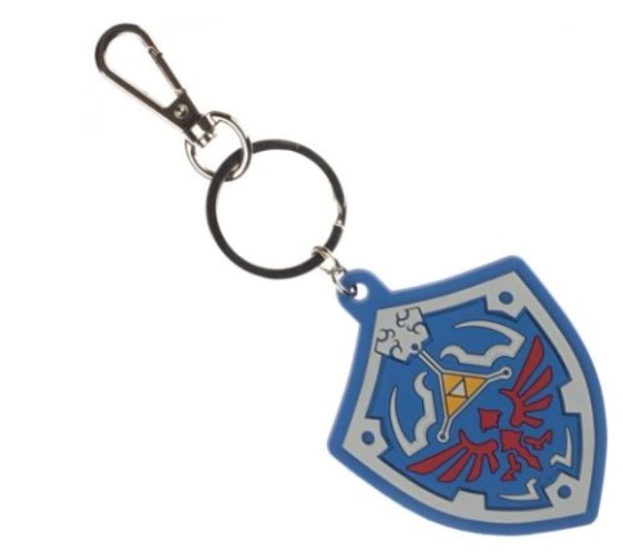 Retail Sales Solutions The Legend of Zelda Skyward Shield Hyrule Crest PVC Keyring Keychain with Metal Clasp Blue KE83CLNTN Regular