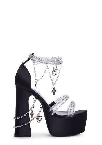 Holy Revelation Platform Heels - Black | BLACK / US 7