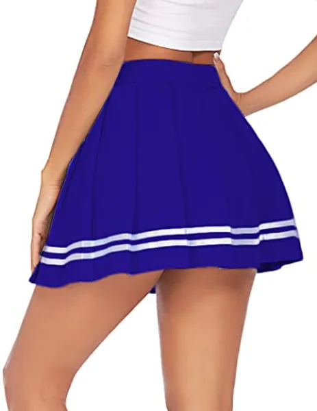 Avidlove Womens Pleated Skirt School Uniform Skirt Mini Skirt Pleated Cheer Skirt