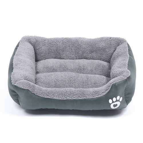 Plush Pet Dog Cat Fleece Bed Pad - 6 Sizes - Green / XL