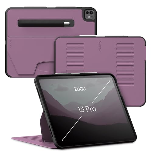 Zugu Case for iPad Pro 13 (M4) 2024, Slim Protective Cover with Apple Pencil Holder, Auto Wake/Sleep, Multiple Viewing Angles - iPad Pro 13 Inch Case, iPad 13 Case, iPad Pro 13 Inch Case- Berry Purple - Berry Purple