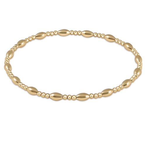 Harmony Sincerity Pattern 2mm Bead Bracelet - Gold | Default Title