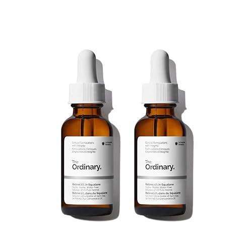 The Ordinary Retinol 1% in Squalane, High-Strength Retinol Serum for Anti-Aging and Skin Smoothing - 1 Fl Oz (Pack of 2)