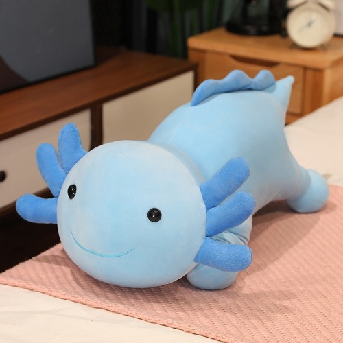 Giant Axolotl Plushies (4 Colors, 3 Sizes) - Aqua Blue / 23" / 60 cm