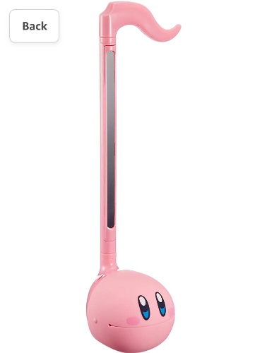 Otamatone Kirby Pink Star Hero Japanese Electronic Musical Instrument Portable Music Synthesizer from Japan by Maywa Denki Studio Award Winning, Educational Fun Gift Game Character Pink Hero - Single Item