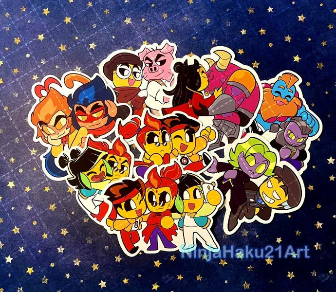 LMK| Chibi pairing stickers | Matted sisters