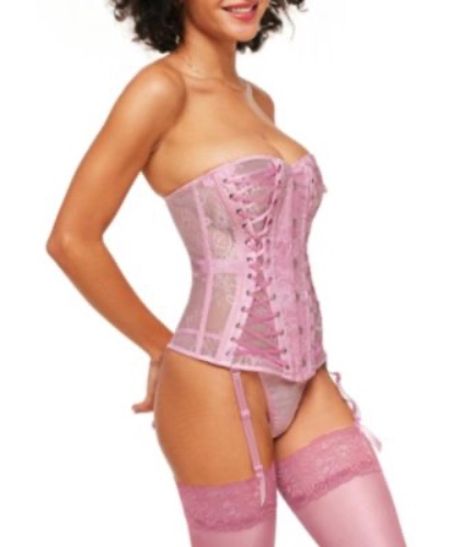 Women's Nikita Unlined Boned Corset & G-string Set