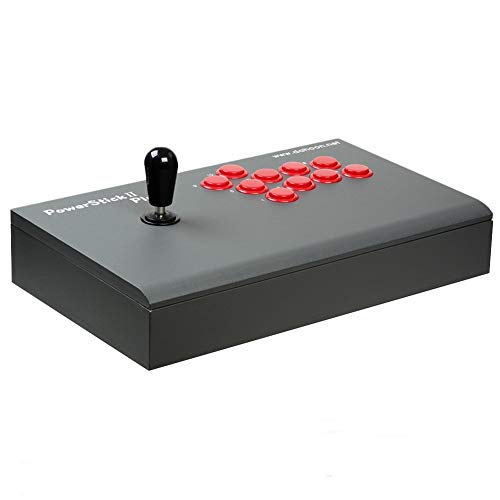 Dahoon Power Stick II Plus USB Universal Arcade Fight Stick Joystick (DHU-3300D) for PC, Laptops and Online Tekken 7 Gameplay, Dark Gray