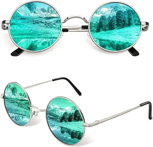 CGID E01 Lennon Round Polarized Unisex Sunglasses