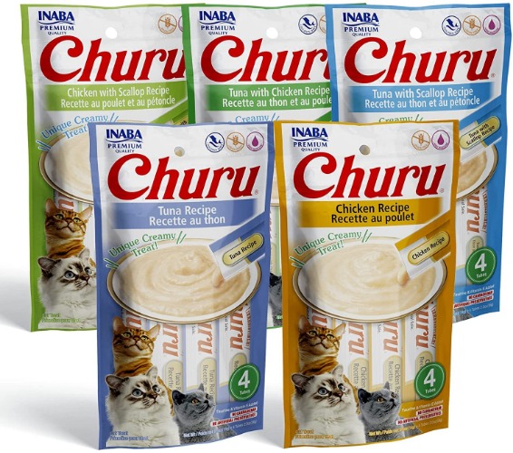 Ciao Churu Lickable Puree Creamy Cat Treat 5 Flavor Variety Pack