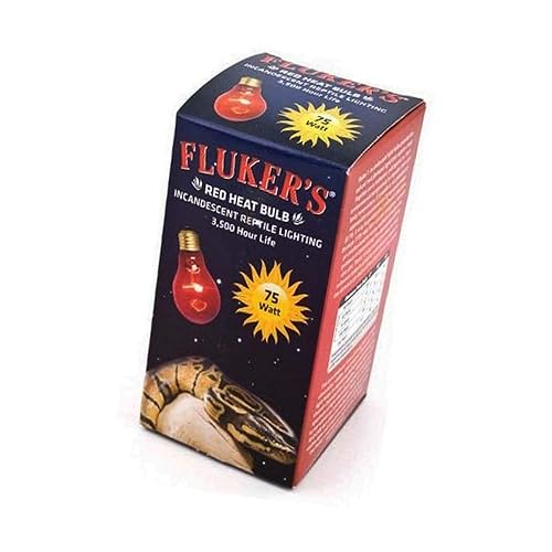 Fluker's Incandescent Red Heat Bulbs for Reptiles, 75 Watt - 75 Watts