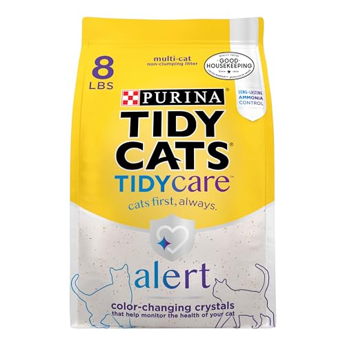 Purina Tidy Cats Tidy Care Alert Health Monitoring Litter with Silica Crystals - 8 lb. Bag - 8 Pound (Pack of 1)
