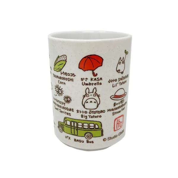 Studio Ghibli via Bluefin Benelic My Neighbor Totoro Totoro and Friends Japanese Teacup - Official Studio Ghibli Merchandise, White (BNL18304) - 