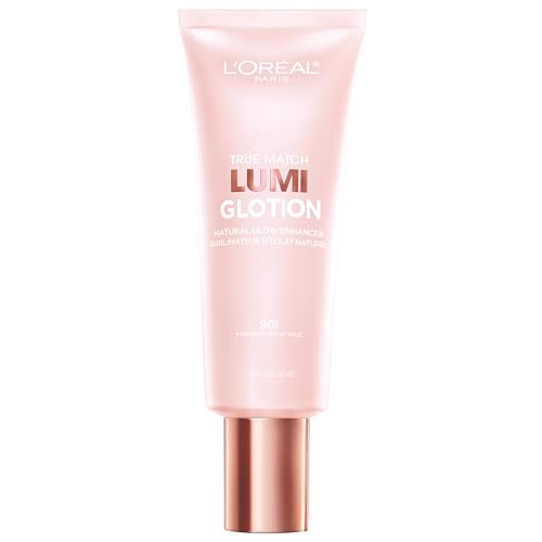 L'Oreal Paris Makeup True Match Lumi Glotion, Natural Glow Enhancer, Illuminator Highlighter, Bronzing Drops For a Sun-Kissed Glow, 901 Fair - 1.35 Fl Oz (Pack of 1) - 901 Fair