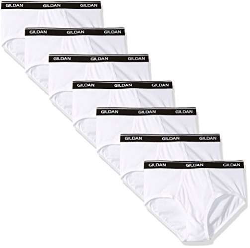 Gildan Mens Briefs - Large - White (7-pack) - 7