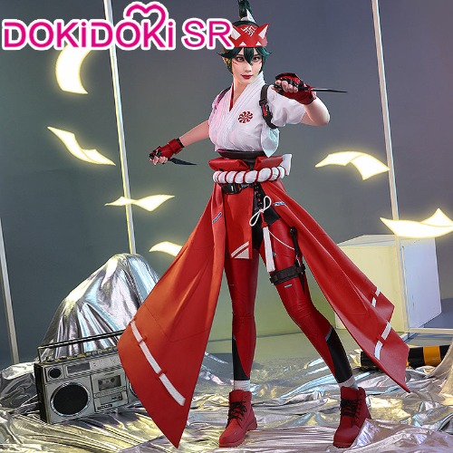 DokiDoki-SR Game Cosplay Cosplay Costume White Red