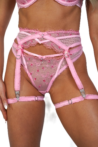 Valentina Garter-Belt Pink | Medium