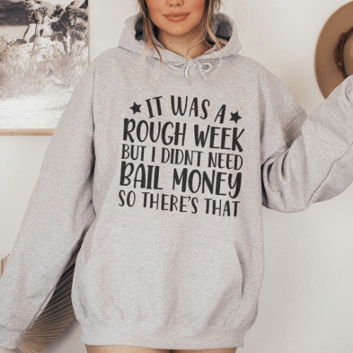 Rough Week Hoodie - Sport Grey / 3XL