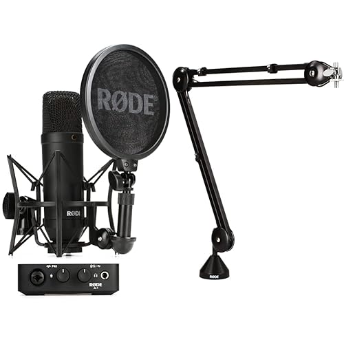 Rode Complete Studio Kit with NT1 Microphone, Ai-1 USB Audio Interface & PSA1 Boom Arm