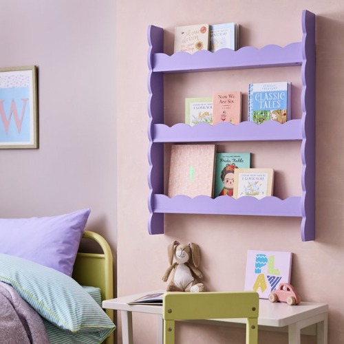 Buy Habitat Kids Flo Wavy Wall Mounted Storage - Lilac | Wall mounted and floating shelves | Argos