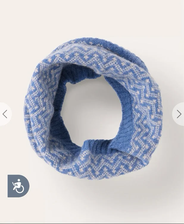 Lambswool Ripple Fair Isle Snood