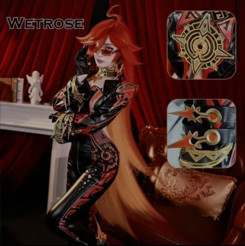 Mavuika Genshin Impact Natlan Cosplay Costume Wig Full Set