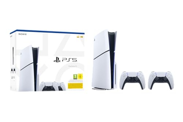 Playstation 5 Console Edizione Standard Slim + 2 Dualsense - 2 DualSense White