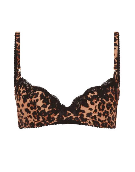 Molly Plunge Underwired Bra in Leopard | Agent Provocateur