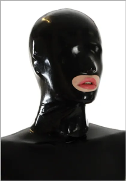 Anatomical hood, open mouth - BLACKSTYLE Latexbekleidung aus Berlin / rubberwear from berlin - Latexanz�ge,Bondage,Toys ...