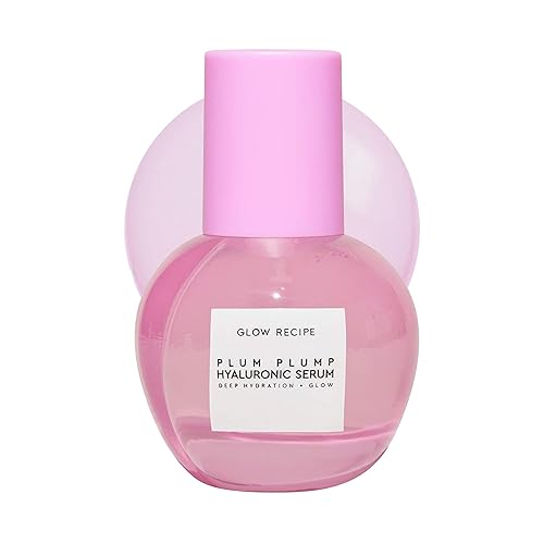 Glow Recipe Plum Plump Hyaluronic Acid Serum - Hydrating Korean Skin Care + Face Serum for Women & Men with Antioxidant Plum + Vitamin B5 to Repair Skin Barrier & Lock-In Moisture (30ml)