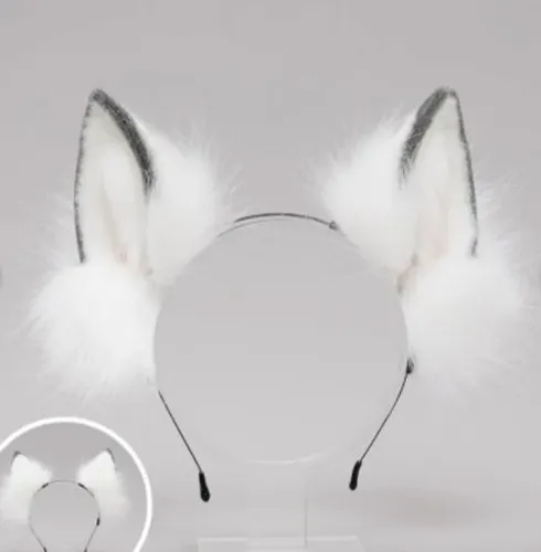 White Cosplay Ears