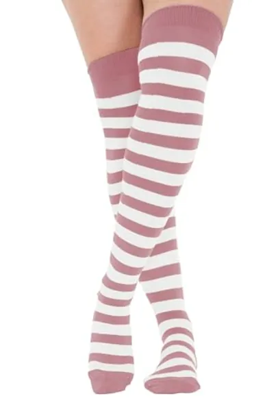 Crazy Chick® New Ladies Girls Over The Knee Plain Socks Assorted Colours Women Thigh High Socks UK Size 4-6