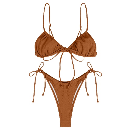 ZAFUL Womens High Cut Thong Bikini Set Swimsuits Cami String Sexy Bathing Suit