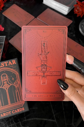 Killstar Tarot Cards [RED/BLACK] - One Size / Red / 100% Paper