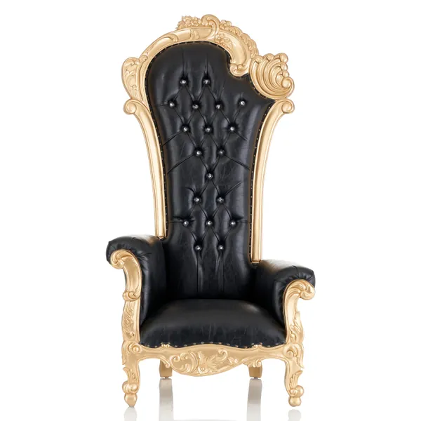 Stellara Throne Chair - Gold/ Black