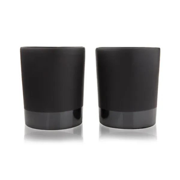 Black Stoneware Tumblers