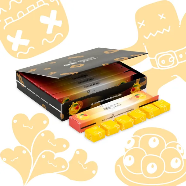 Orange Mango Energy Chews | 75mg Caffeine per Piece (48 Pieces)