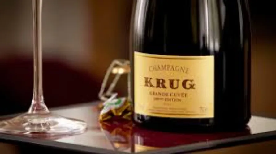Bottle of Krug with Lunch