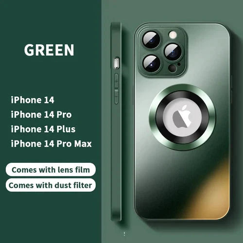 Premium Case With Camera Lens Protector For iPhone | For iPhone 13 Pro / Green