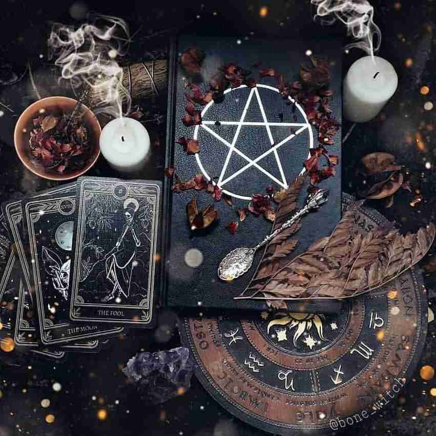 Magic books and ritual supplies